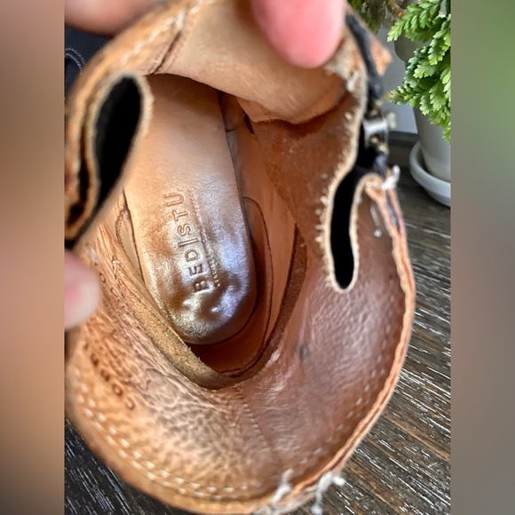 CCO🎉⬇️SHIP Bed Stu Eiffel WomenS 6 Bed Stu Eiffel Black Leather Zip Heeled Boots - Picture 10 of 14